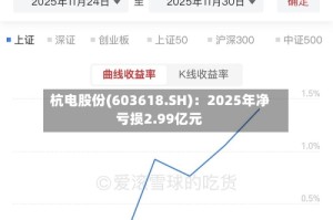 杭电股份(603618.SH)：2025年净亏损2.99亿元