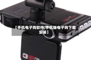 【手机电子狗软件,手机版电子狗下载安装】