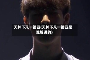 天神下凡一锤四(天神下凡一锤四是谁解说的)