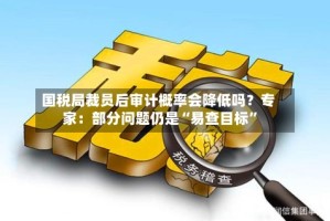 国税局裁员后审计概率会降低吗？专家：部分问题仍是“易查目标”