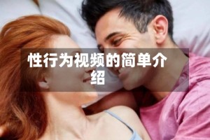 性行为视频的简单介绍