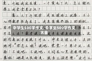 中学生500字作文/中学生500字作文大全
