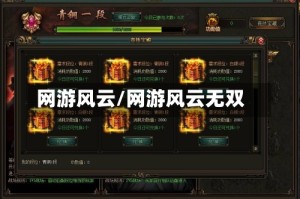 网游风云/网游风云无双