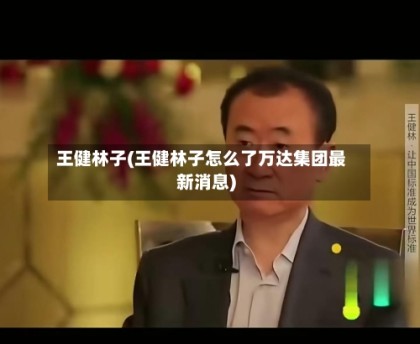 王健林子(王健林子怎么了万达集团最新消息)