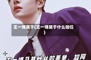 王一博属于(王一博属于什么咖位)