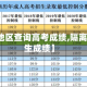 【疫情地区查询高考成绩,隔离高考考生成绩】