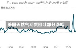 美国天然气期货回吐部分涨幅
