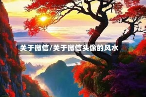 关于微信/关于微信头像的风水