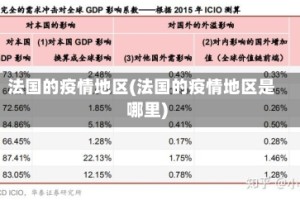 法国的疫情地区(法国的疫情地区是哪里)
