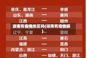 湖南有疫情地区吗(湖南有疫情嘛)