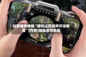 玩家辅助神器“微乐山西麻将开挂教程”(作弊)辅助透视教程