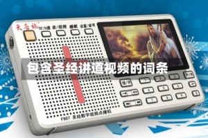 包含圣经讲道视频的词条