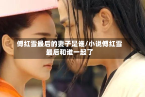 傅红雪最后的妻子是谁/小说傅红雪最后和谁一起了