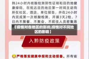 【疫情对各地区的影响,疫情对不同地区的影响】
