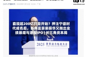 套现超200亿只是开始？押注宁德时代成名后，苏州富豪裴振华又抛出业绩暴增与港股IPO | 长三角资本局