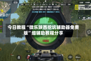 今日教程“微乐陕西挖坑辅助器免费版”细辅助教程分享