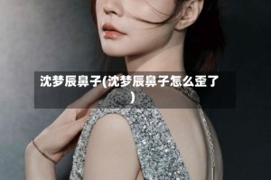 沈梦辰鼻子(沈梦辰鼻子怎么歪了)