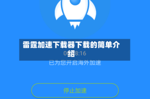 雷霆加速下载器下载的简单介绍