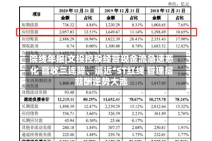 院线年报|文投控股经营现金流急速恶化 营收三连降、逼近*ST红线 管理层薪酬逆势大涨