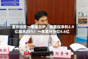 首份信托一季报出炉，陕国投净利2.9亿缩水25%！一年累计分红4.6亿