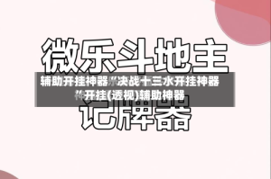 辅助开挂神器“决战十三水开挂神器”开挂(透视)辅助神器