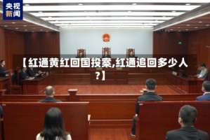 【红通黄红回国投案,红通追回多少人?】