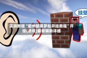 实测教程“衢州都莱罗松开挂教程”开挂(透视)最新辅助详细