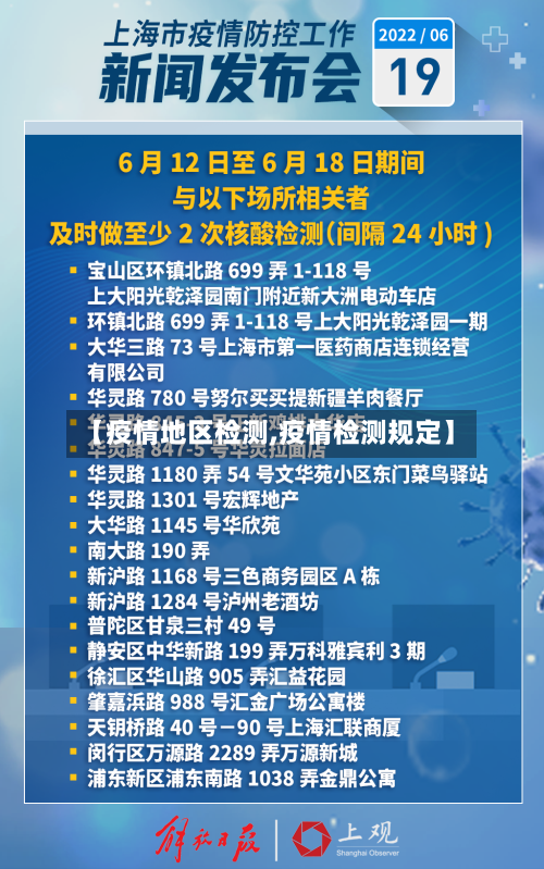 【疫情地区检测,疫情检测规定】-第2张图片