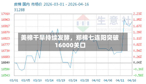 美棉干旱持续发酵，郑棉七连阳突破16000关口-第2张图片