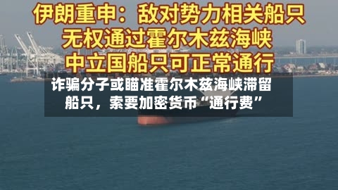 诈骗分子或瞄准霍尔木兹海峡滞留船只	，索要加密货币“通行费	”-第1张图片