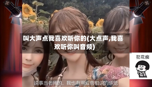 叫大声点我喜欢听你的(大点声,我喜欢听你叫音频)-第2张图片