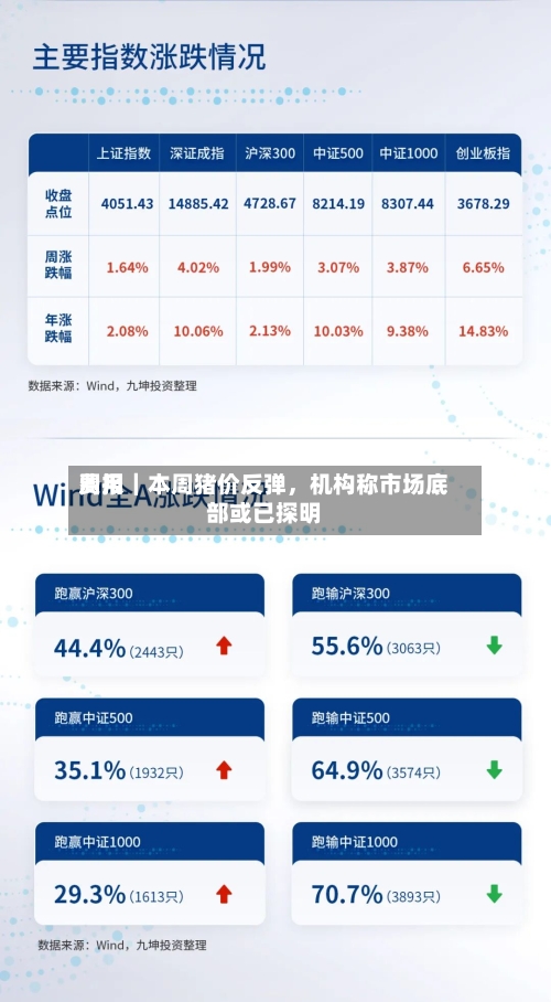 费用周报｜本周猪价反弹，机构称市场底部或已探明-第2张图片