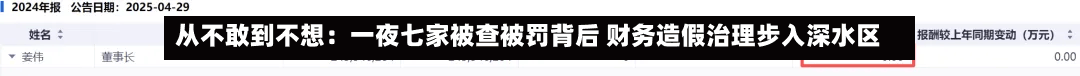 从不敢到不想：一夜七家被查被罚背后 财务造假治理步入深水区-第2张图片