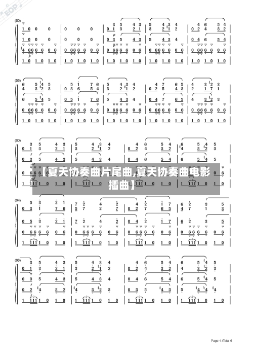【夏天协奏曲片尾曲,夏天协奏曲电影插曲】-第2张图片