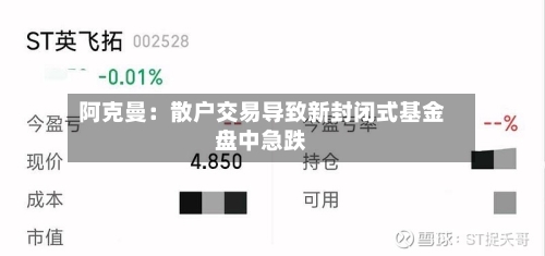 阿克曼：散户交易导致新封闭式基金盘中急跌-第2张图片