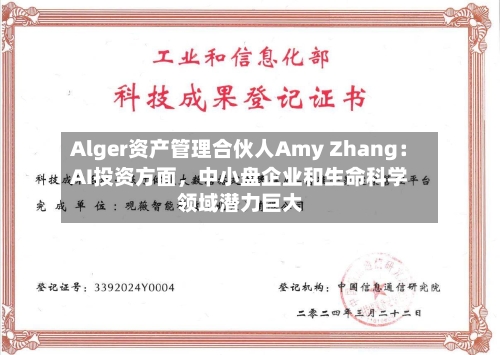 Alger资产管理合伙人Amy Zhang：AI投资方面，中小盘企业和生命科学领域潜力巨大-第1张图片