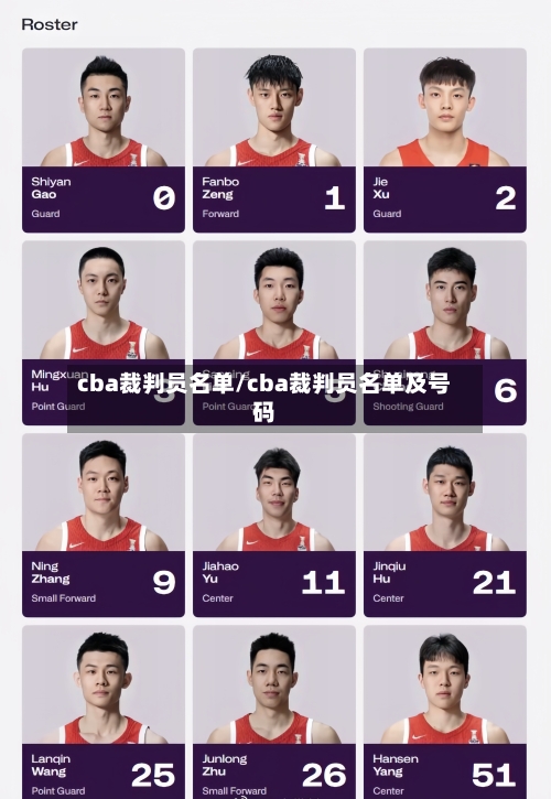 cba裁判员名单/cba裁判员名单及号码-第2张图片
