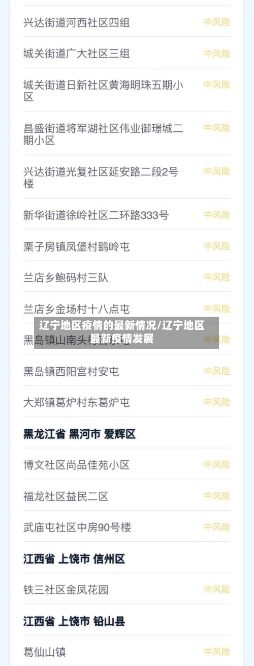 辽宁地区疫情的最新情况/辽宁地区最新疫情发展-第1张图片