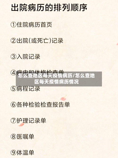 怎么查地区每天疫情病历/怎么查地区每天疫情病历情况-第2张图片