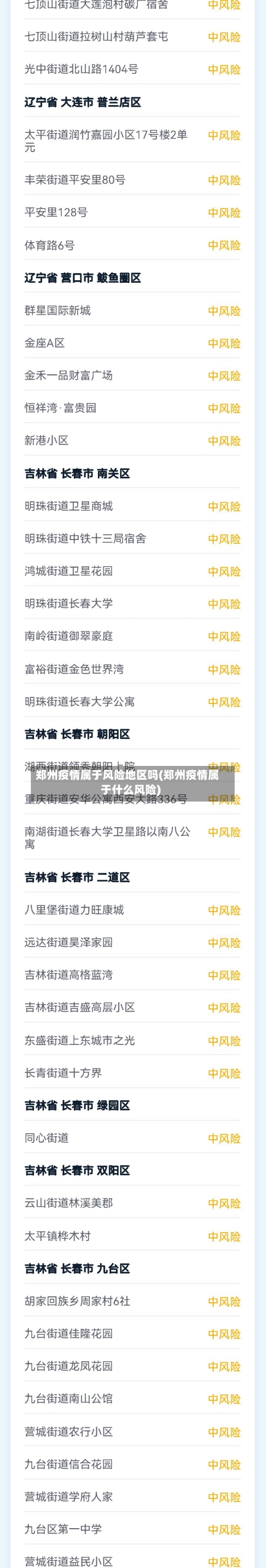 郑州疫情属于风险地区吗(郑州疫情属于什么风险)-第2张图片