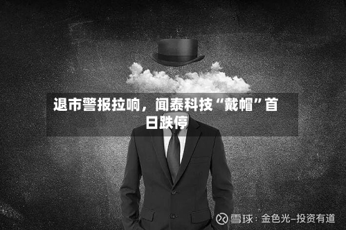 退市警报拉响，闻泰科技“戴帽	”首日跌停-第2张图片