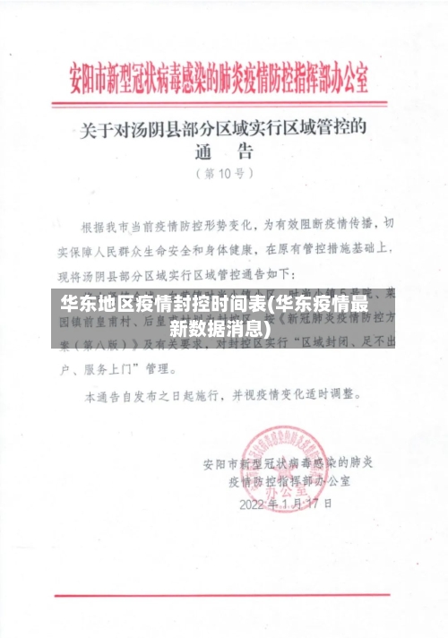 华东地区疫情封控时间表(华东疫情最新数据消息)-第2张图片