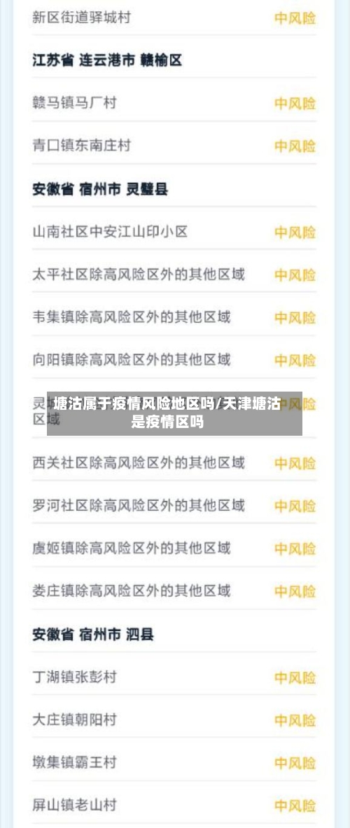塘沽属于疫情风险地区吗/天津塘沽是疫情区吗-第2张图片