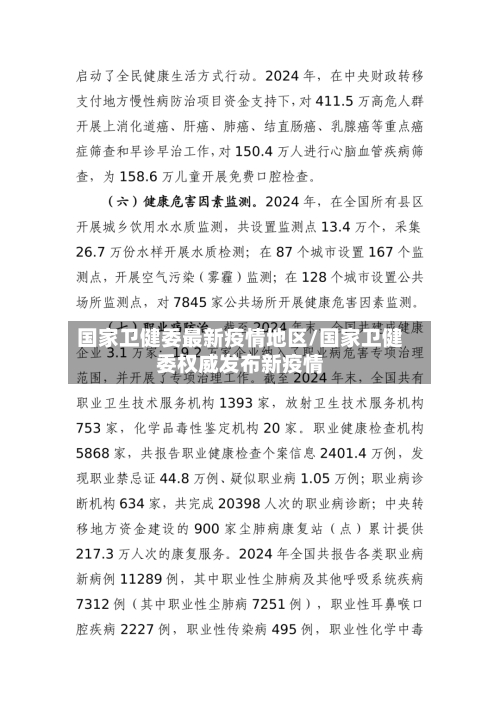 国家卫健委最新疫情地区/国家卫健委权威发布新疫情-第3张图片