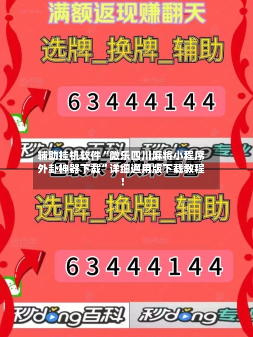 辅助挂机软件“微乐四川麻将小程序外卦神器下载”详细通用版下载教程！-第3张图片