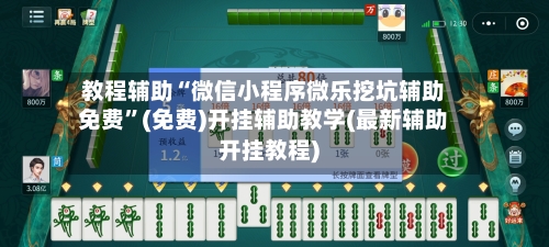 教程辅助“微信小程序微乐挖坑辅助免费”(免费)开挂辅助教学(最新辅助开挂教程)-第2张图片
