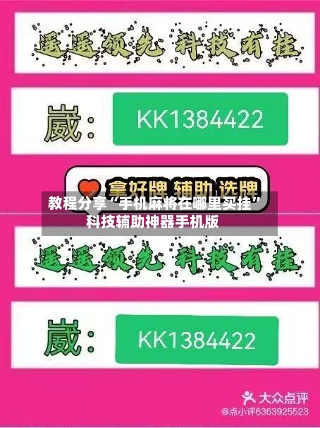 教程分享“手机麻将在哪里买挂”科技辅助神器手机版-第2张图片
