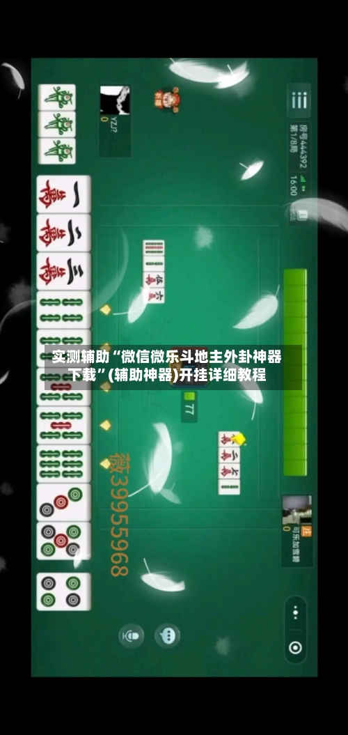 实测辅助“微信微乐斗地主外卦神器下载”(辅助神器)开挂详细教程-第1张图片