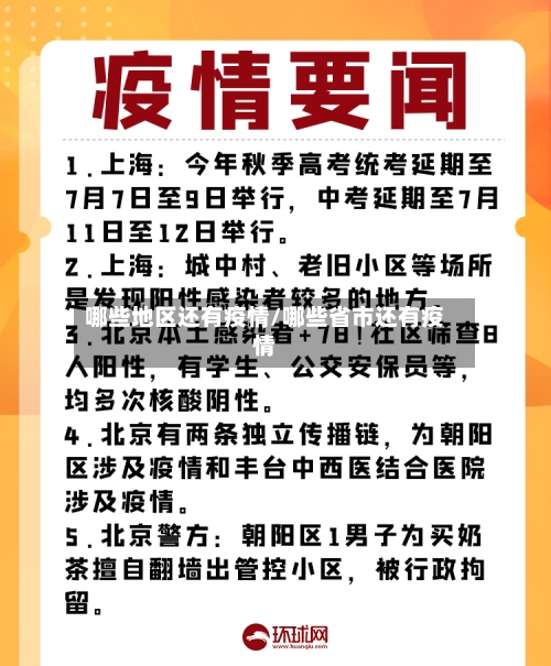 哪些地区还有疫情/哪些省市还有疫情-第1张图片