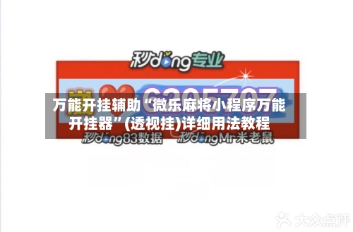万能开挂辅助“微乐麻将小程序万能开挂器	”(透视挂)详细用法教程-第2张图片